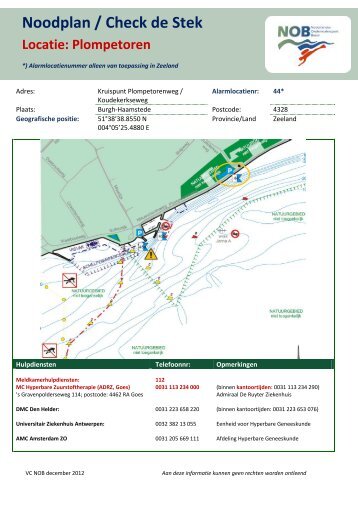 Noodplan / Check de Stek - VVV Zeeland