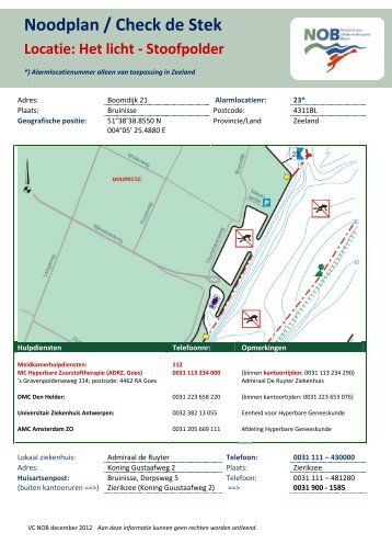 Noodplan / Check de Stek - VVV Zeeland