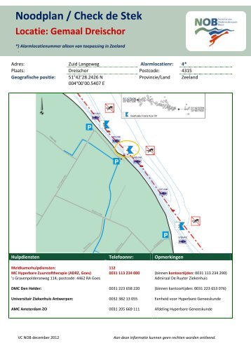 Noodplan / Check de Stek - VVV Zeeland