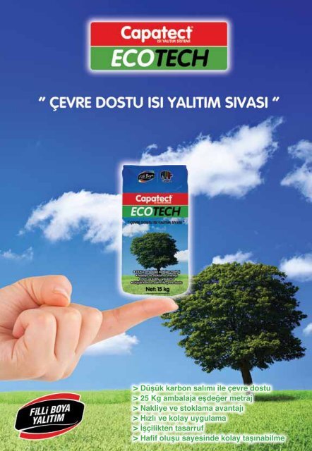 Capatect EcoTech Isı Yalıtım Sıvası Broşürü - Filli Boya