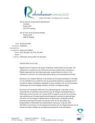 Brief aan gemeenteraad - Gemeente Leidschendam-Voorburg
