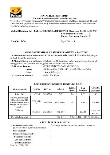 MSDS - Polisan