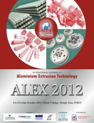 Aluminium Extrusion Technology 5-6 (Fri-Sat) October ... - Arkey Group
