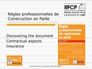 Règles professionnelles de Construction en Paille CP 2012