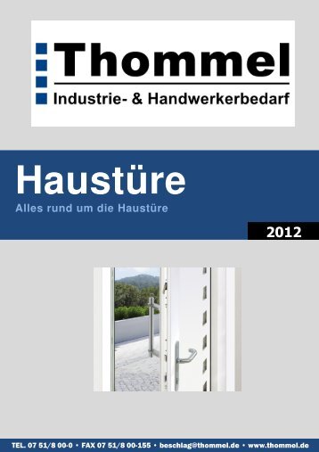 Haustüre Alles rund um die Haustüre 2012 - Thommel