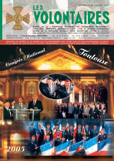 Congrès National de Toulouse - fncv.com