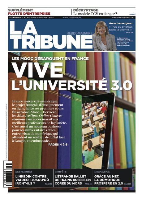 LES MOOC DÃBARQUENT EN FRANCE - La Tribune