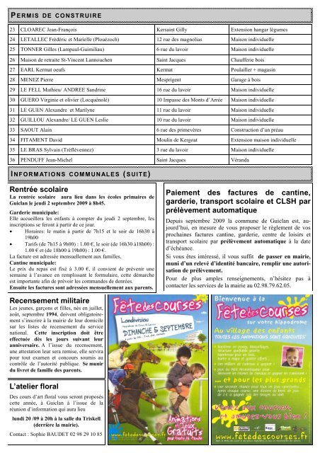 100823 453 bulletin municipal - Commune de Guiclan