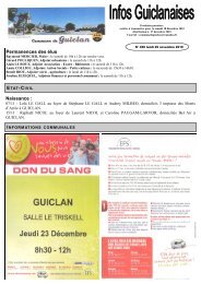 Bulletin municipal nÂ°460 - Commune de Guiclan