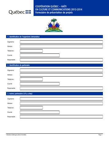 Formulaire de prÃ©sentation de projet pour l'Ã©dition 2013-2014 de la ...