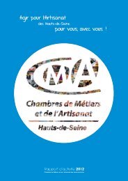 Consulter le rapport d'activité 2012 - Chambre de Métiers et de l ...