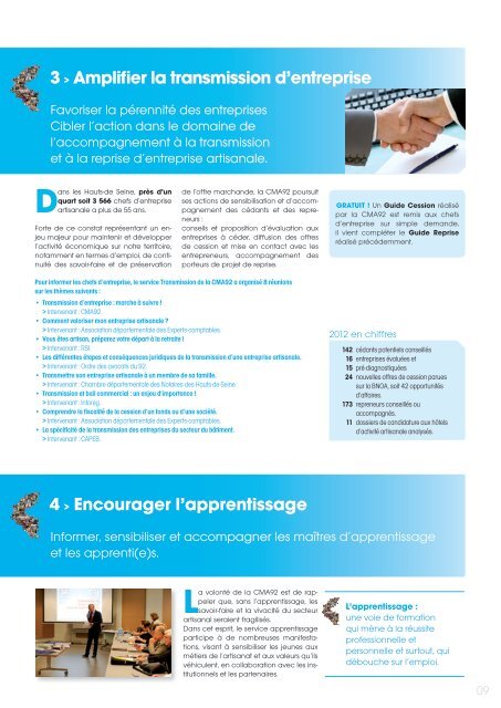 Consulter le rapport d'activité 2012 - Chambre de Métiers et de l ...