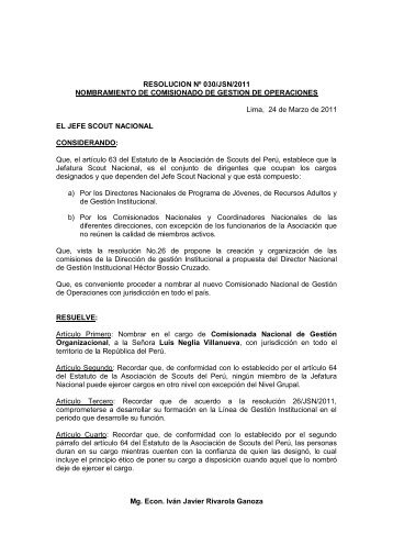 Res 030 Comision Operaciones 24 mar 11.pdf - Scouts del PerÃº