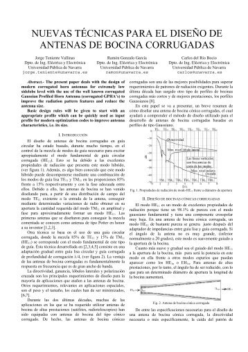 Modern Corrugated Horn Antenna Design for Extremely Low ...