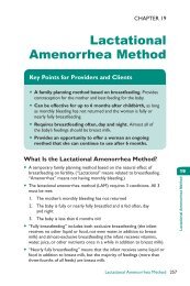 Lactational Amenorrhea Method - A Global Handbook for Providers