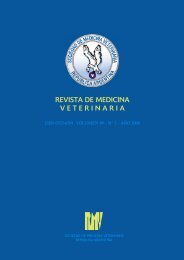 revista de medicina veterinaria - Facultad de Ciencias Veterinarias
