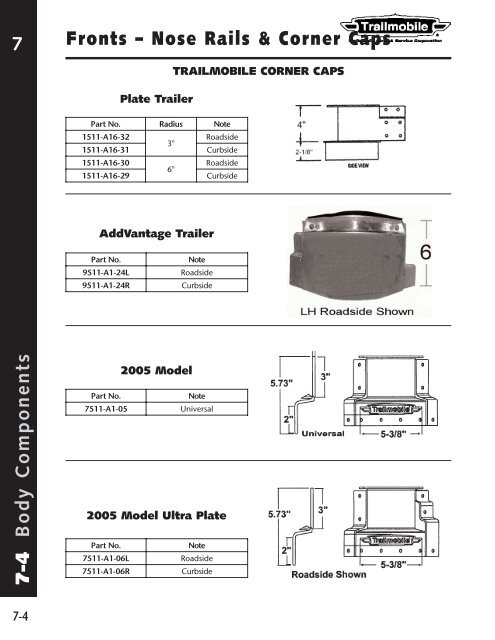 Trailmobile Parts & Service Parts Catalog