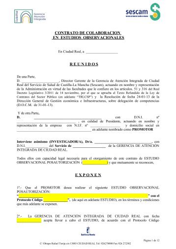 Modelo Contrato Estudios Observacionales - hgucr