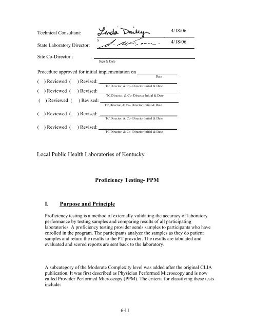 Proficiency Testing