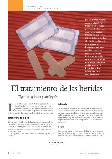 El tratamiento de las heridas - Sobenfee