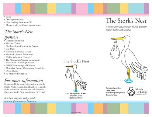 The Stork's Nest - Northeast Iowa Community Action Corporation