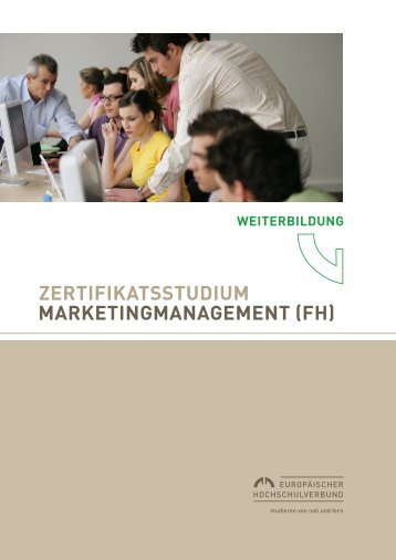 Zertifikatskurs Marketingmanagement (FH)