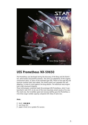 USS Prometheus NX-59650 STAR TREK