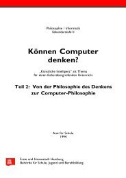 KÃ¶nnen Computer denken? Teil 2: Von der Philosophie des ...
