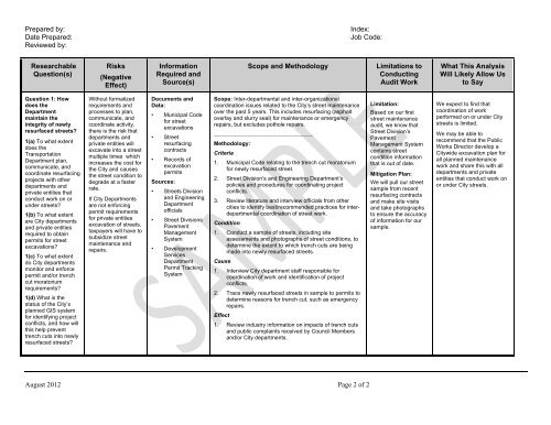 Performance Auditing Success is All in the Design - Chapters Site