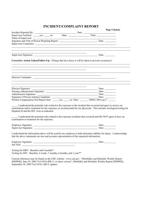 Incident Report Form