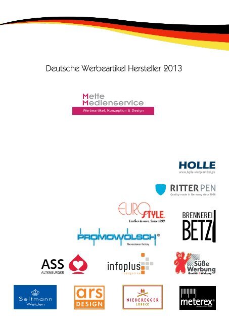 Deutsche Werbeartikel Hersteller 2013