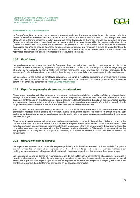 INFORME SVS DICIEMBRE 2010 - CCU Investor