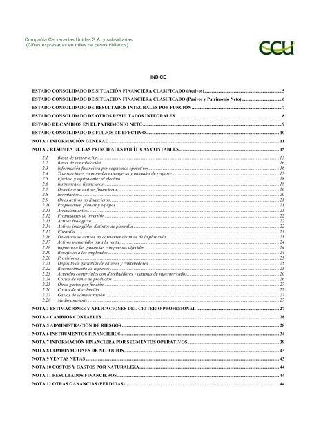 INFORME SVS DICIEMBRE 2010 - CCU Investor