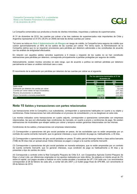 INFORME SVS DICIEMBRE 2010 - CCU Investor