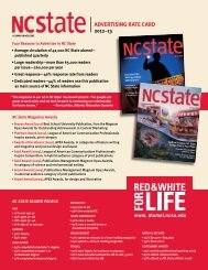 Advertising rates - NC State Alumni Association