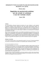 Begeleiding van psychiatrische patiënten met een verzoek tot ...