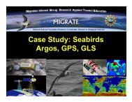 Case Study: Seabirds Argos, GPS, GLS - Animal Migration ...