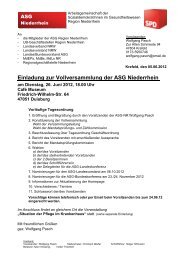 Einladung zur Vollversammlung der ASG Niederrhein - SPD ...