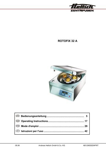 ROTOFIX 32 A - DJB Labcare