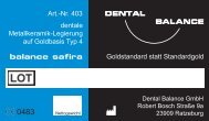 Kurzdatenblatt: balance safira - Dental Balance
