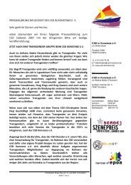 PRESSEKLÄRUNG NR.02/2007 DES CSD IN KONSTANZ E. V. ...