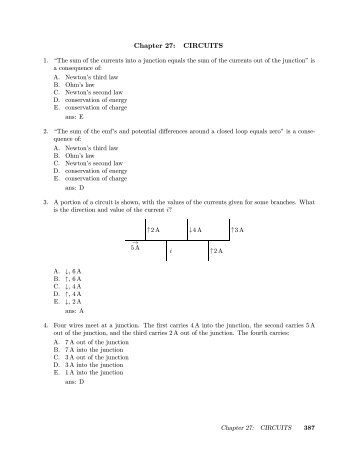 Fundamentals of Physics 7th Edition: Test Blanks