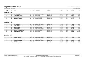 Ergebnis - SV Irschen