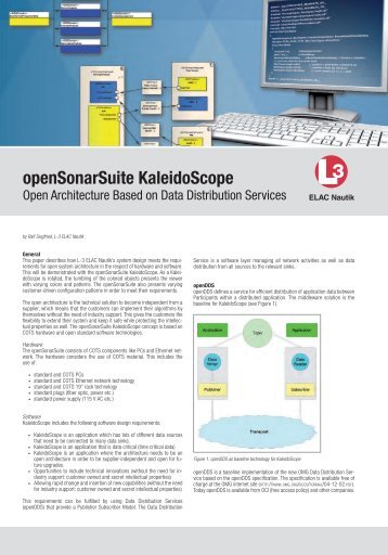 openSonarSuite KaleidoScope - Elac-Nautik