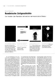 Rumänische Zeitgeschichte - von Daniel Ursprung