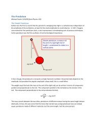 The Pendulum - Galileo and Einstein