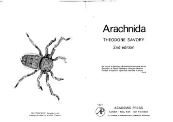 Savory - Arachnida 1977