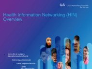Health Information Networking - Cisco Networking Academy Events