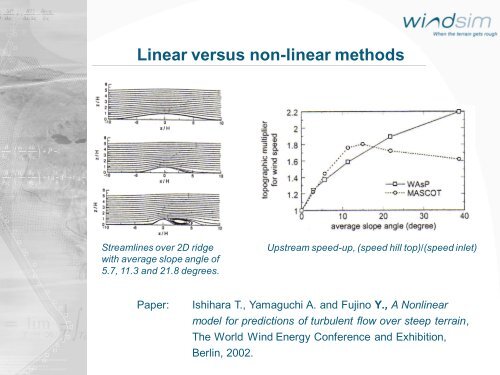 On the Sensitivity of Numerical Wind Field Modeling - WindSim