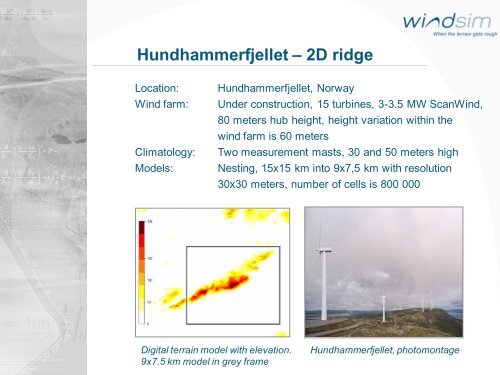 On the Sensitivity of Numerical Wind Field Modeling - WindSim